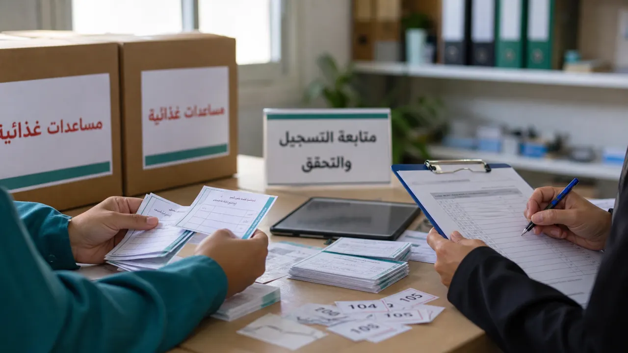 متابعة تسجيل مساعدات غذائية للأسر المتضررة خلال يوليو
